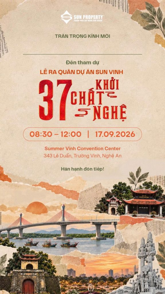 thư mời lễ ra quân sun trường vinh