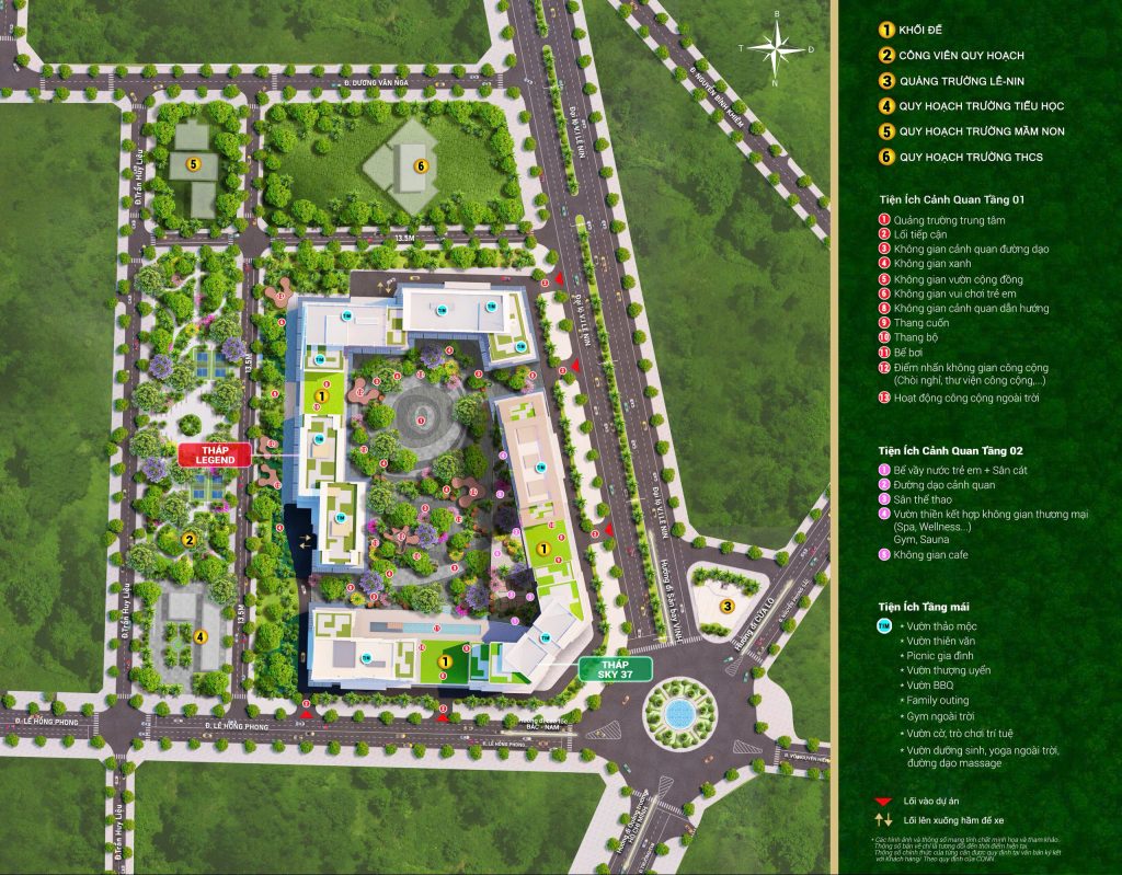 mặt bằng tổng thể sun glory residence