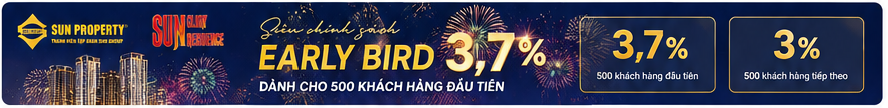 Chính sách Early Bird Sun Glory Residence Sun Trường Vinh